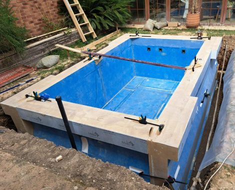 Piscina EPS montaje